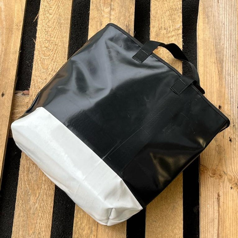 Upcycled truck tarp bag - Nr#8